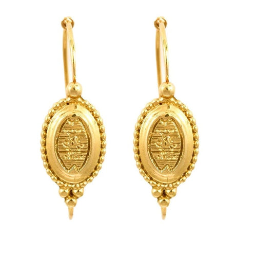 Boucles d'oreilles Poissardes - Boucles d’oreilles en or jaune 750 58 Facettes