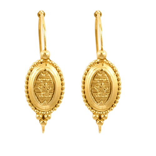 Boucles d'oreilles Poissardes - Boucles d’oreilles en or jaune 750 58 Facettes