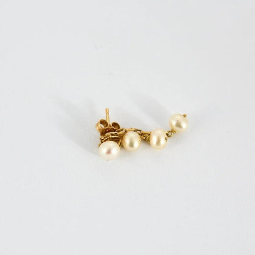 Boucles d'oreilles Boucles d’oreilles - Perles en or jaune 750 58 Facettes