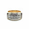 Bague 49 Bague jarretière Art déco en or jaune 750 et platine, diamants 58 Facettes