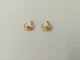 Boucles d'oreilles Boucles d'oreilles feuilles en or jaune et or blanc 18K 58 Facettes