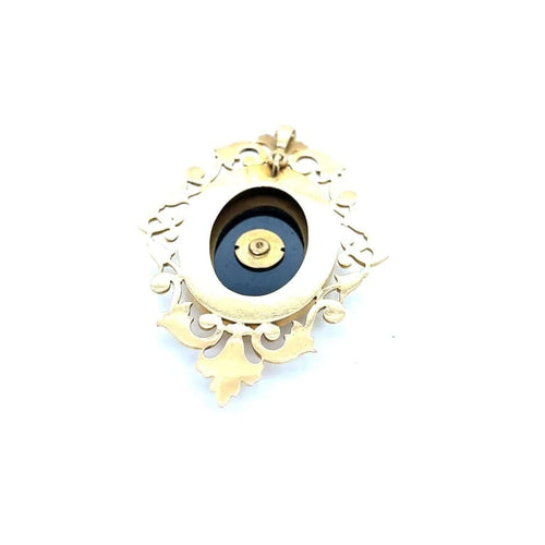 Pendentif Napoléon III - Pendentif en or jaune 750 et onyx 58 Facettes