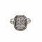 Bague 51.5 Art déco - Bague en or blanc et diamants 58 Facettes