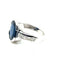 Bague 53 Bague saphir et diamants princesse en or blanc 58 Facettes