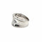 Bague 54.5 Bague bandeau en or blanc et diamants 58 Facettes