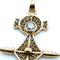 Pendentif Croix d’Agadez - Pendentif en or jaune 750 serti d’un diamant 58 Facettes