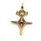 Pendentif Croix d’Agadez - Pendentif en or jaune 750 serti d’un diamant 58 Facettes