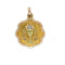 Pendentif Médaille ancienne - Pendentif calice en or 3 ors 18 carats 58 Facettes