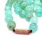 Collier Collier de perles de chrysoprase en or jaune 58 Facettes