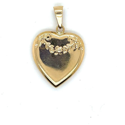 Pendentif Pendentif porte-photo cœur en or jaune 18 carats 58 Facettes