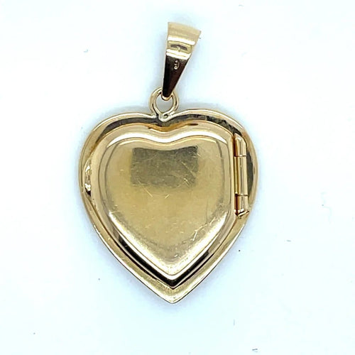 Pendentif Pendentif porte-photo cœur en or jaune 18 carats 58 Facettes