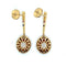 Boucles d'oreilles Maison Juliette Paris - Boucles d’oreilles dormeuses en or jaune, citrines et diamants 58 Facettes