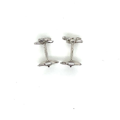 Boucles d'oreilles Cartier Caresse d’Orchidées - Boucles d’oreilles en or blanc et diamants 58 Facettes