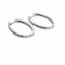 Boucles d'oreilles Créoles ovales - Boucles d’oreilles en or blanc 18 ct et diamants 58 Facettes