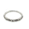 Bague 52 Ornato - Demi-alliance en or blanc 18 ct et diamants 58 Facettes