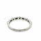 Bague 52 Ornato - Demi-alliance en or blanc 18 ct et diamants 58 Facettes