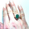 Bague 54 Bague ancienne en or jaune 18 ct sertie d’une émeraude 58 Facettes