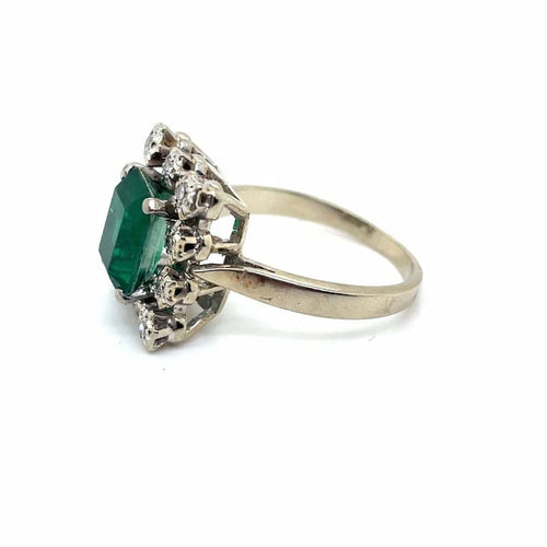 Bague 52.5 Bague entourage en or blanc 18 ct, diamants 58 Facettes