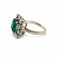 Bague 52.5 Bague entourage en or blanc 18 ct, diamants 58 Facettes
