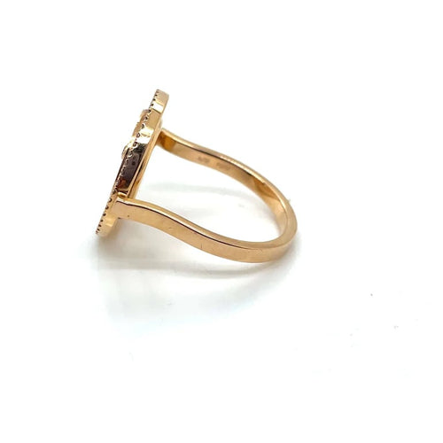 Bague 52 Messika Lucky Move - Bague en or rose avec onyx et diamants 58 Facettes