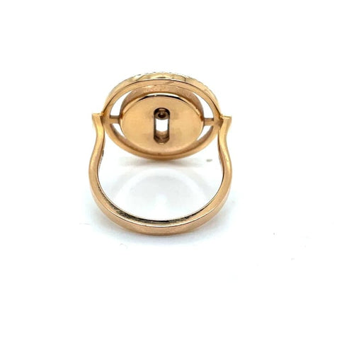 Bague 52 Messika Lucky Move - Bague en or rose avec onyx et diamants 58 Facettes