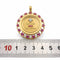 Pendentif Augis - Médaille d’amour en or jaune 18 carats, rubis et diamants 58 Facettes