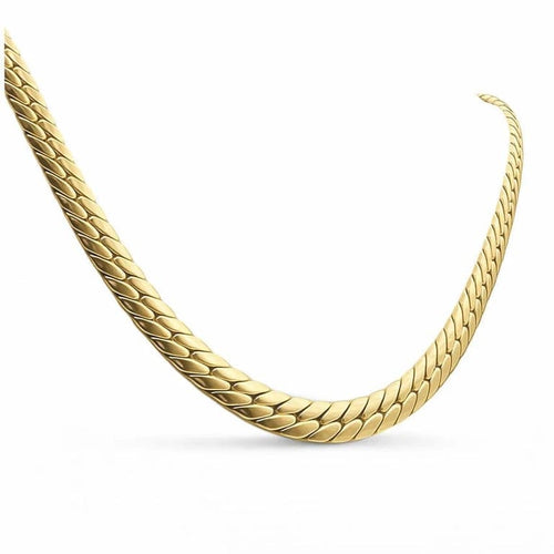 Collier Collier maille anglaise en or jaune 18 carats 58 Facettes