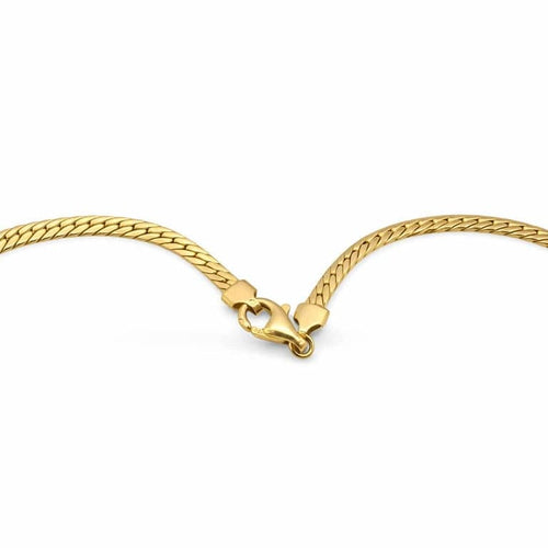 Collier Collier maille anglaise en or jaune 18 carats 58 Facettes