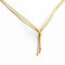 Collier Collier négligé maille palmier en or jaune 18 carats 58 Facettes
