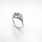 Bague 54 Bague ancienne années 1940 en or blanc 18 carats et platine, diamants 58 Facettes