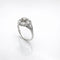 Bague 54 Bague ancienne années 1940 en or blanc 18 carats et platine, diamants 58 Facettes