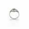 Bague 54 Bague ancienne années 1940 en or blanc 18 carats et platine, diamants 58 Facettes