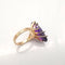 Bague 51 Bague années 50 en or rose 18 carats et améthyste 58 Facettes