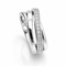 Bague 49 Bague en or blanc 18 carats sertie de 14 diamants 58 Facettes
