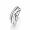 Bague 49 Bague en or blanc 18 carats sertie de 14 diamants 58 Facettes
