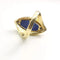 Bague 54 Bague en or jaune 18 carats au lapis-lazuli taille marquise 58 Facettes