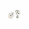 Boucles d'oreilles 1.30 grammes Boucles d’oreilles puces en or blanc 18 carats et diamants 58 Facettes