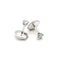 Boucles d'oreilles 1.30 grammes Boucles d’oreilles puces en or blanc 18 carats et diamants 58 Facettes