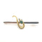 Broche Broche serpent en or jaune et blanc 18 carats émeraude et diamants 58 Facettes