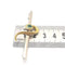 Broche Broche serpent en or jaune et blanc 18 carats émeraude et diamants 58 Facettes