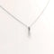 Collier Collier avec pendentif en or blanc 18 carats et diamant 0,15 ct 58 Facettes