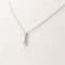 Collier Collier avec pendentif en or blanc 18 carats et diamant 0,15 ct 58 Facettes