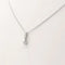 Collier Collier avec pendentif en or blanc 18 carats et diamant 0,15 ct 58 Facettes