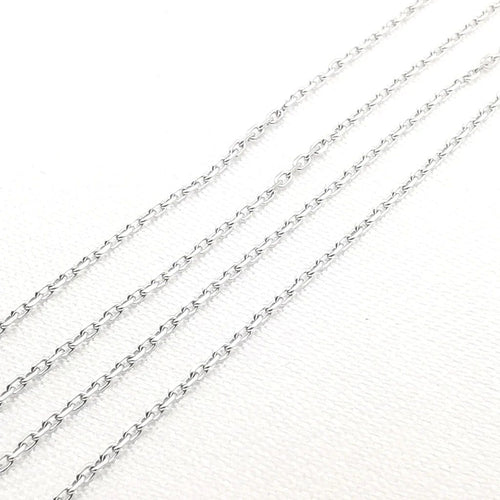 Collier Collier avec pendentif en or blanc 18 carats et diamant 0,15 ct 58 Facettes