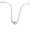 Collier Collier maille forçat cœur en or blanc 18 carats et diamants 58 Facettes