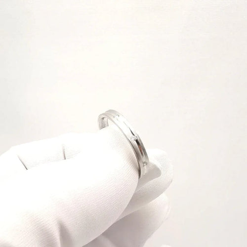 Bague 56 Alliance - Bague en or blanc 18 carats et diamants 58 Facettes