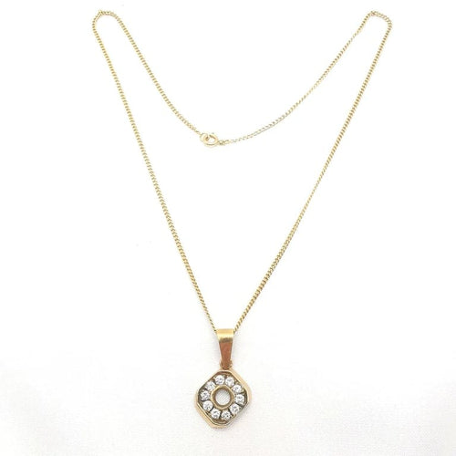 Collier Collier pendentif en or jaune 18 carats et diamants 58 Facettes