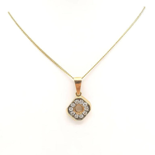 Collier Collier pendentif en or jaune 18 carats et diamants 58 Facettes