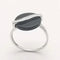 Bague 56 Bague en or blanc 18 carats avec onyx et diamant 58 Facettes