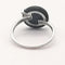 Bague 56 Bague en or blanc 18 carats avec onyx et diamant 58 Facettes